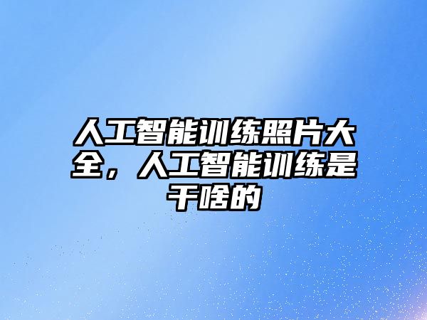 人工智能訓(xùn)練照片大全，人工智能訓(xùn)練是干啥的